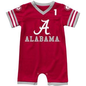 NWT Alabama Crimson Tide Colosseum Infant Bumpo Football Romper Jersey 12-18M